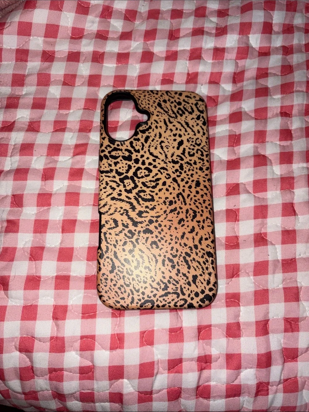 Leopard Print Tan & Black Protective Phone Case